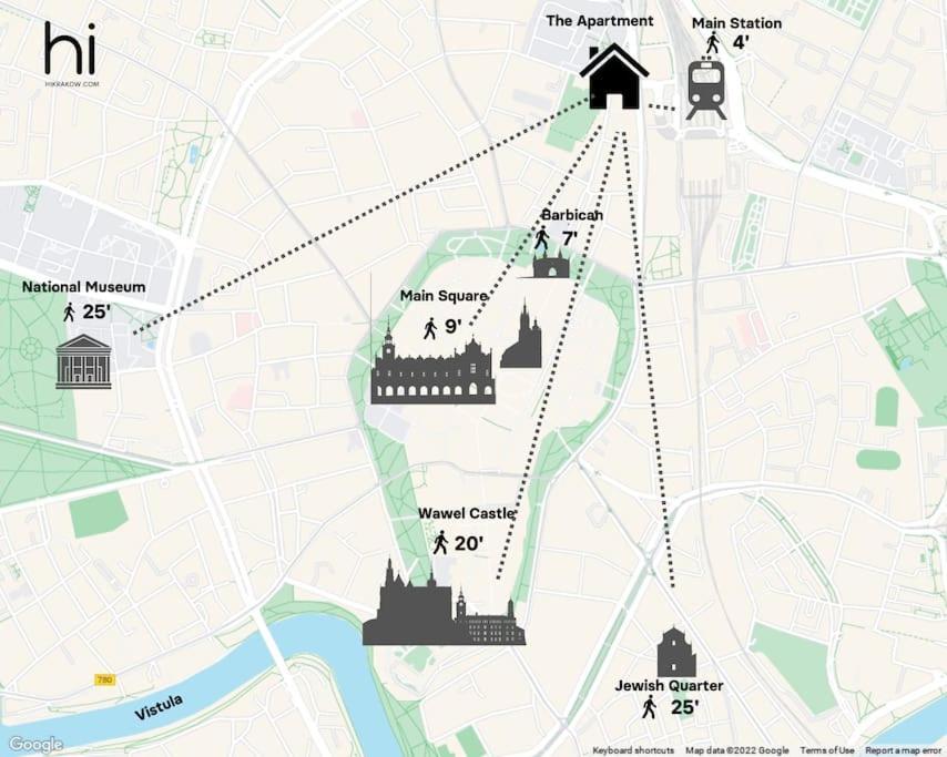 Wygodny Apartament Przy Dworcu Krakkó Kültér fotó